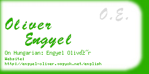 oliver engyel business card